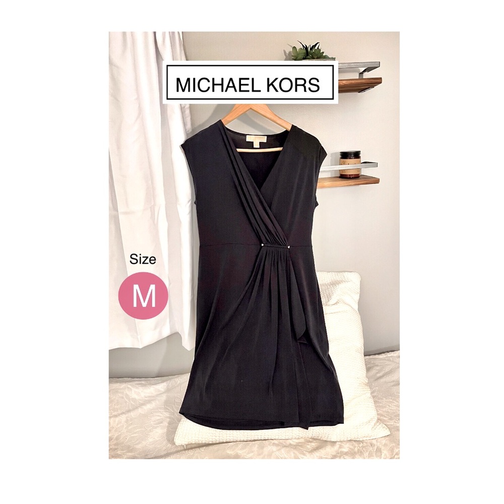 Michael Kors Navy Wrap Dress